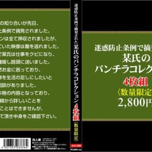 迷惑防止条例で摘発された某氏のパンチラコレクション4枚組 Disc1