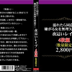 濡れたら同意！？嫌がる女を無理矢理犯す！夜這いレイプ4枚組